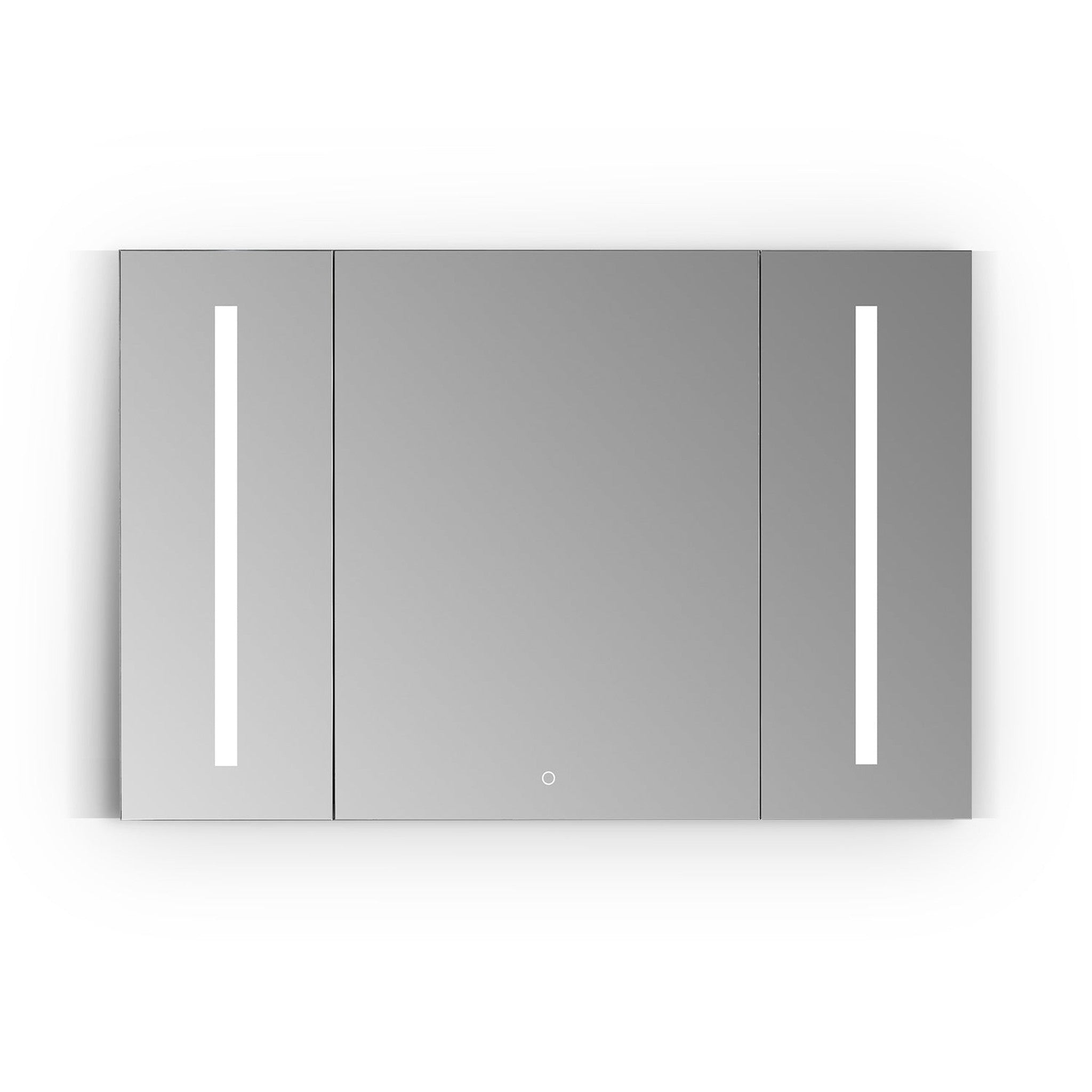 Catola Rectangle 48" Frameless Surface-Mount/Recessed LED Lighted Bathroom Medicine Cabinet