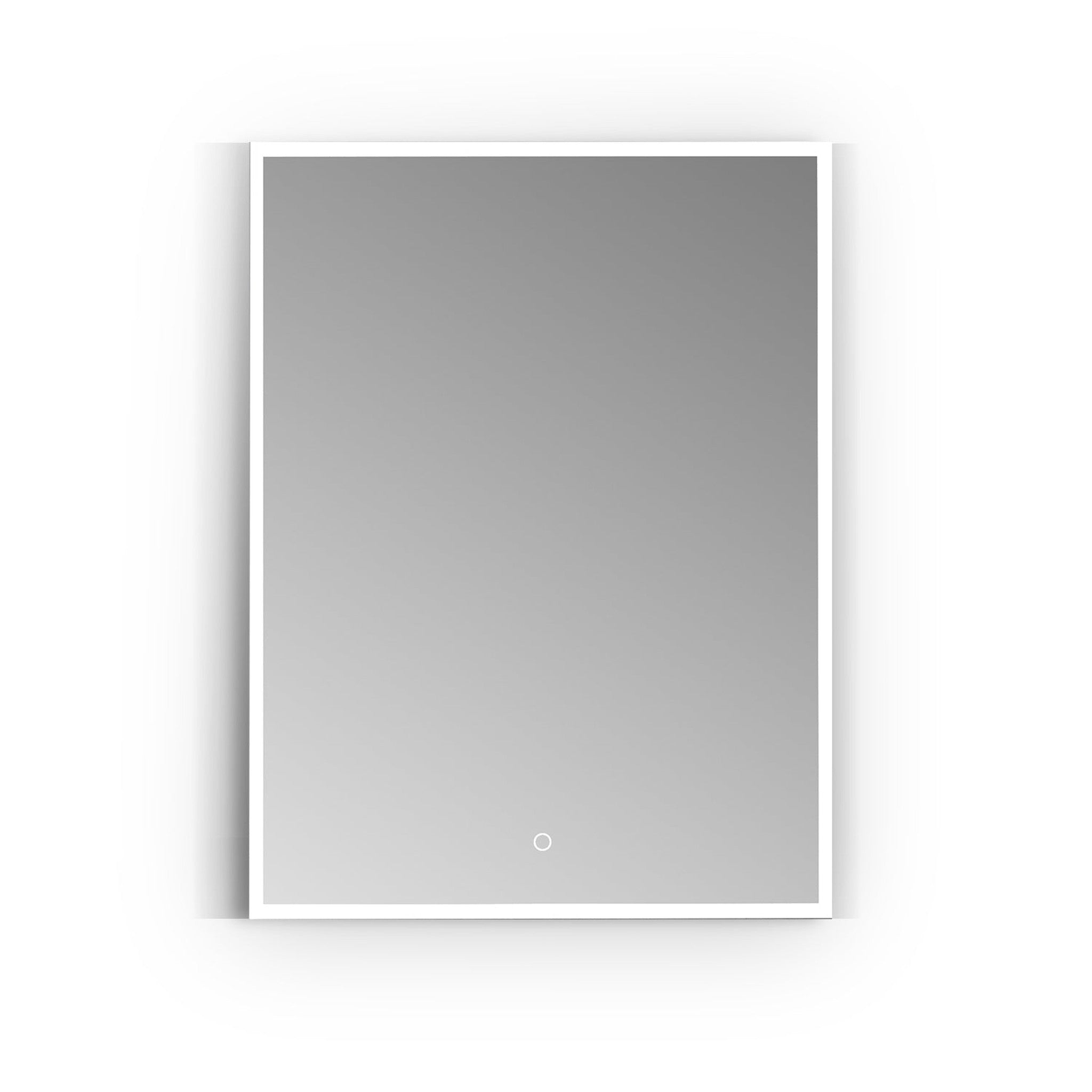 Carsoli Rectangle 24" Frameless Surface-Mount/Recessed LED Lighted Bathroom Medicine Cabinet