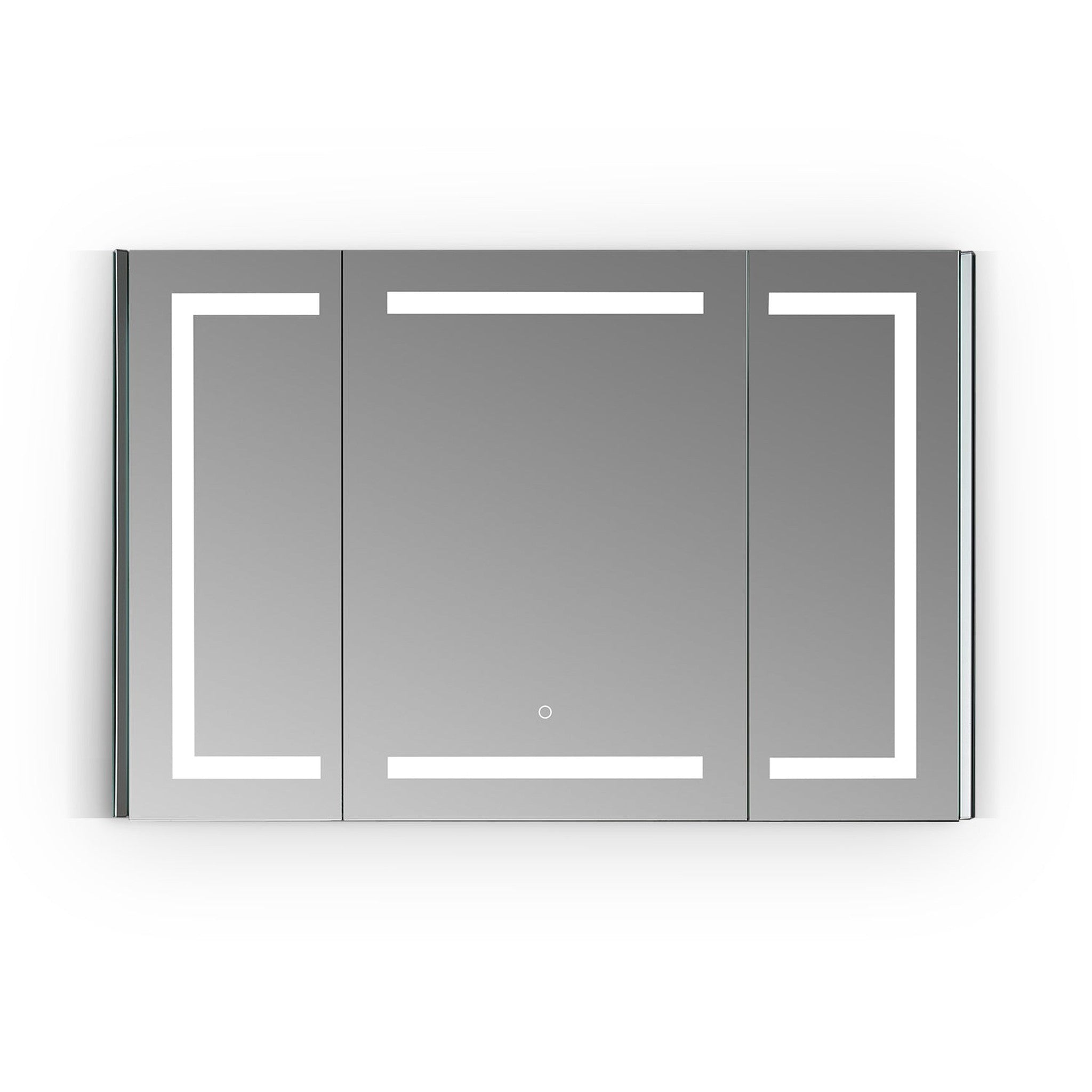 Bojano Rectangle 48" Frameless Surface-Mount/Recessed LED Lighted Bathroom Medicine Cabinet