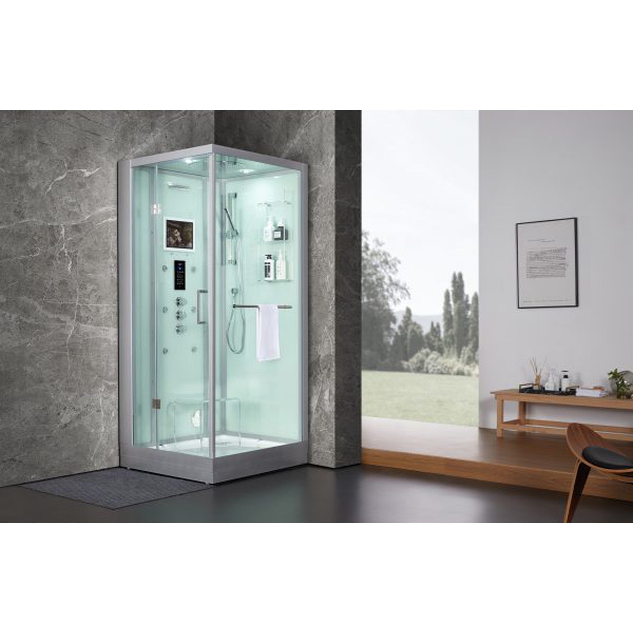 Platinum Arezzo Steam Shower - White