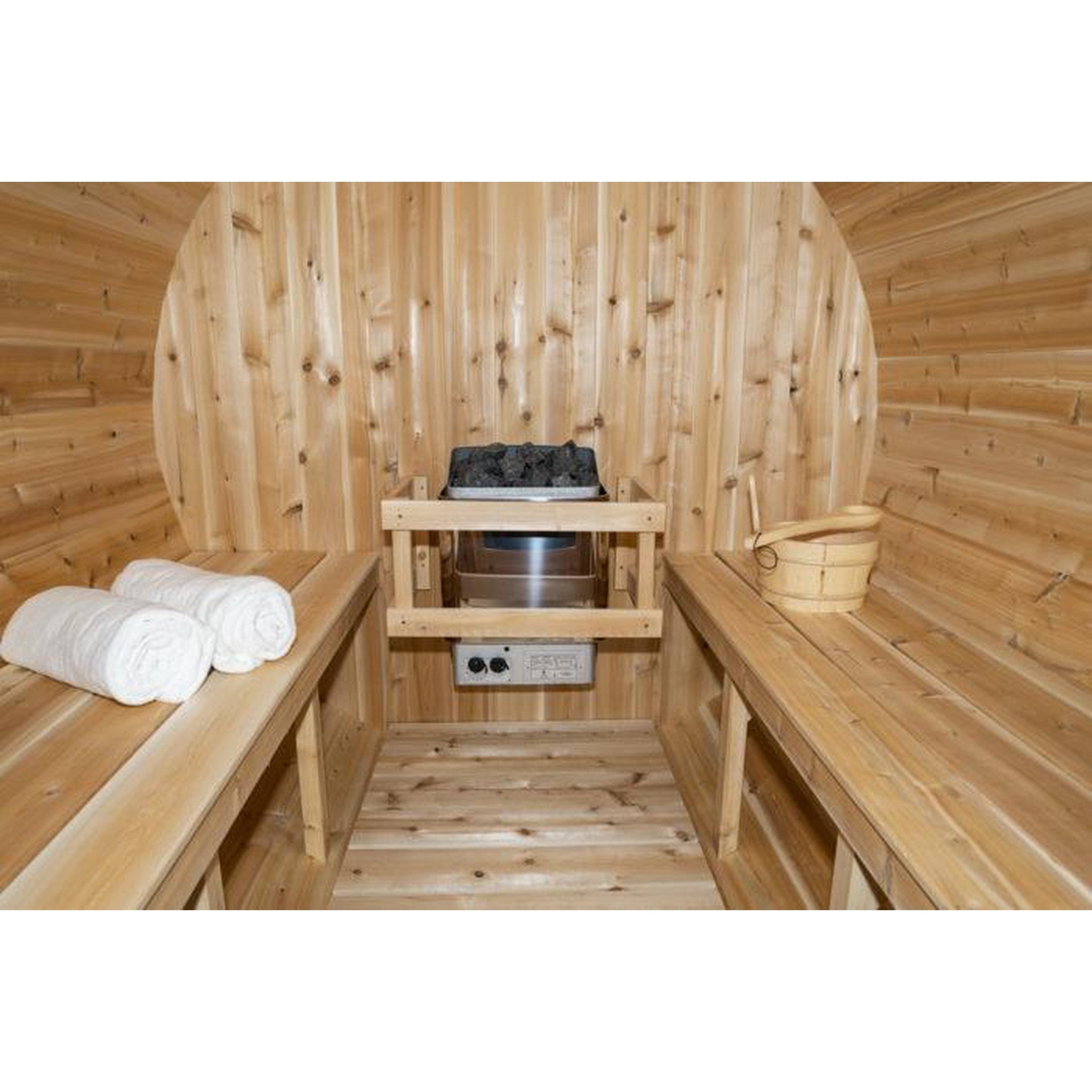 Dundalk Leisurecraft Canadian Timber 4 Person Serenity Barrel Sauna | CTC2245W