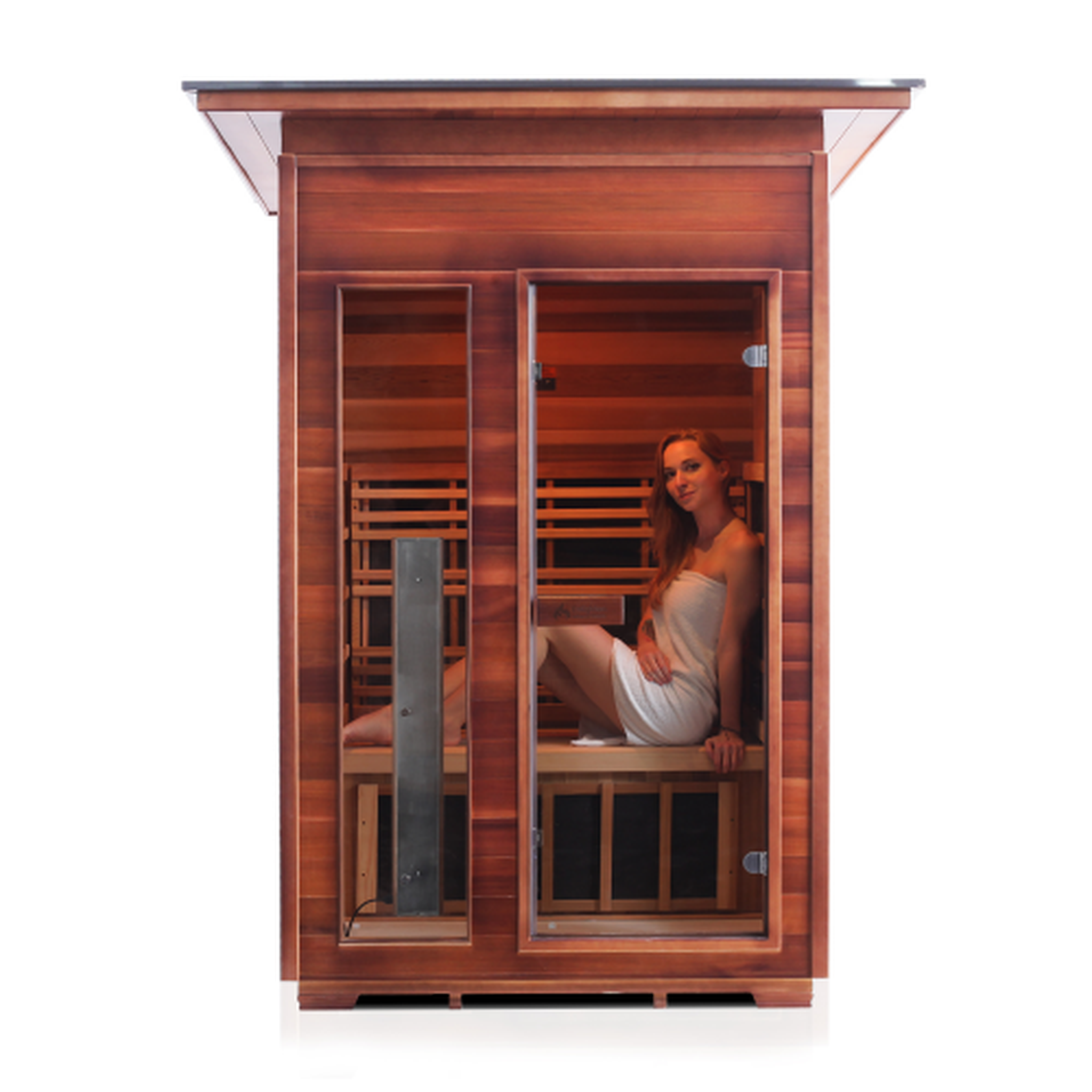 Enlighten Rustic Full Spectrum Infrared Sauna - 2 Person Sauna