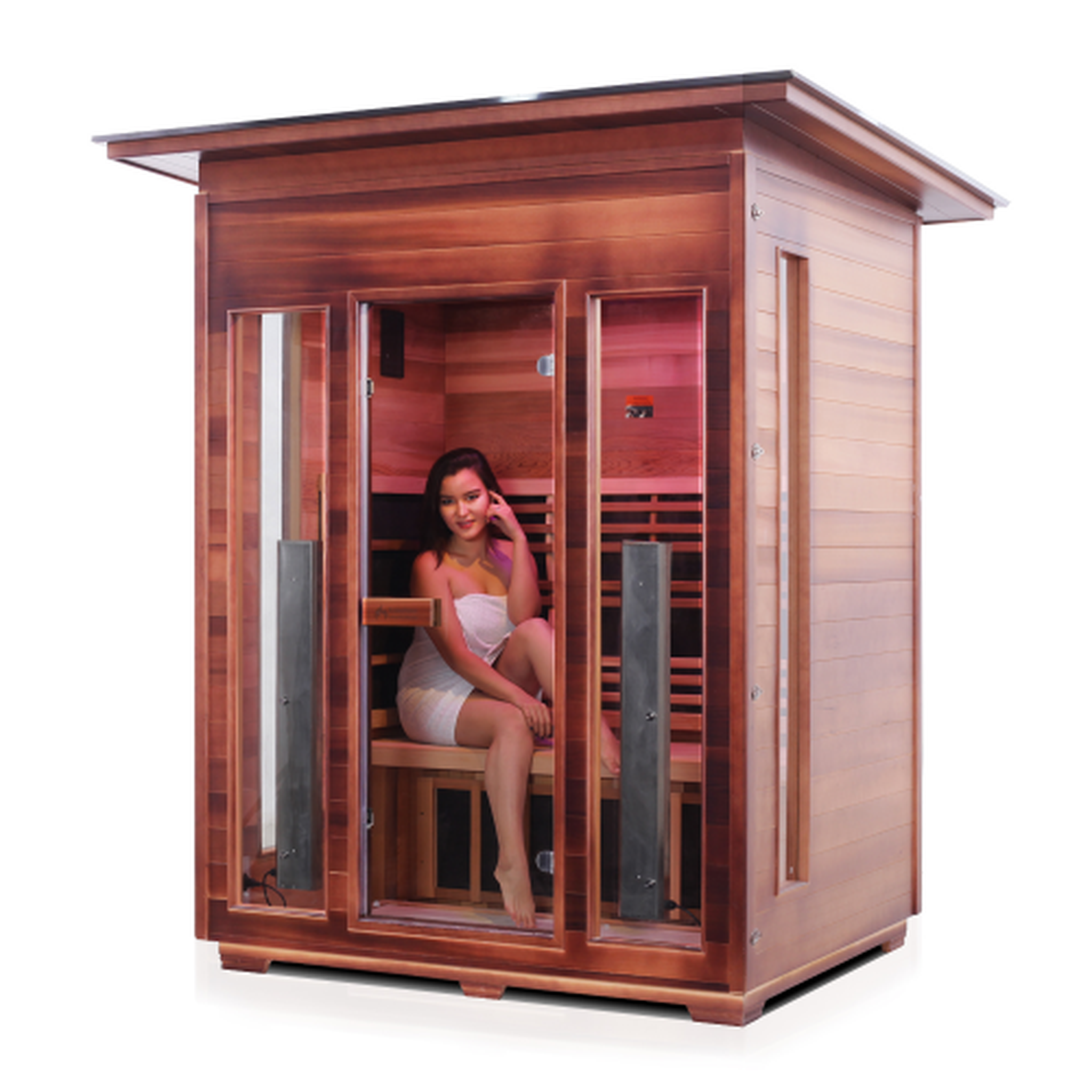 Enlighten Rustic Full Spectrum Infrared Sauna - 3 Person Sauna