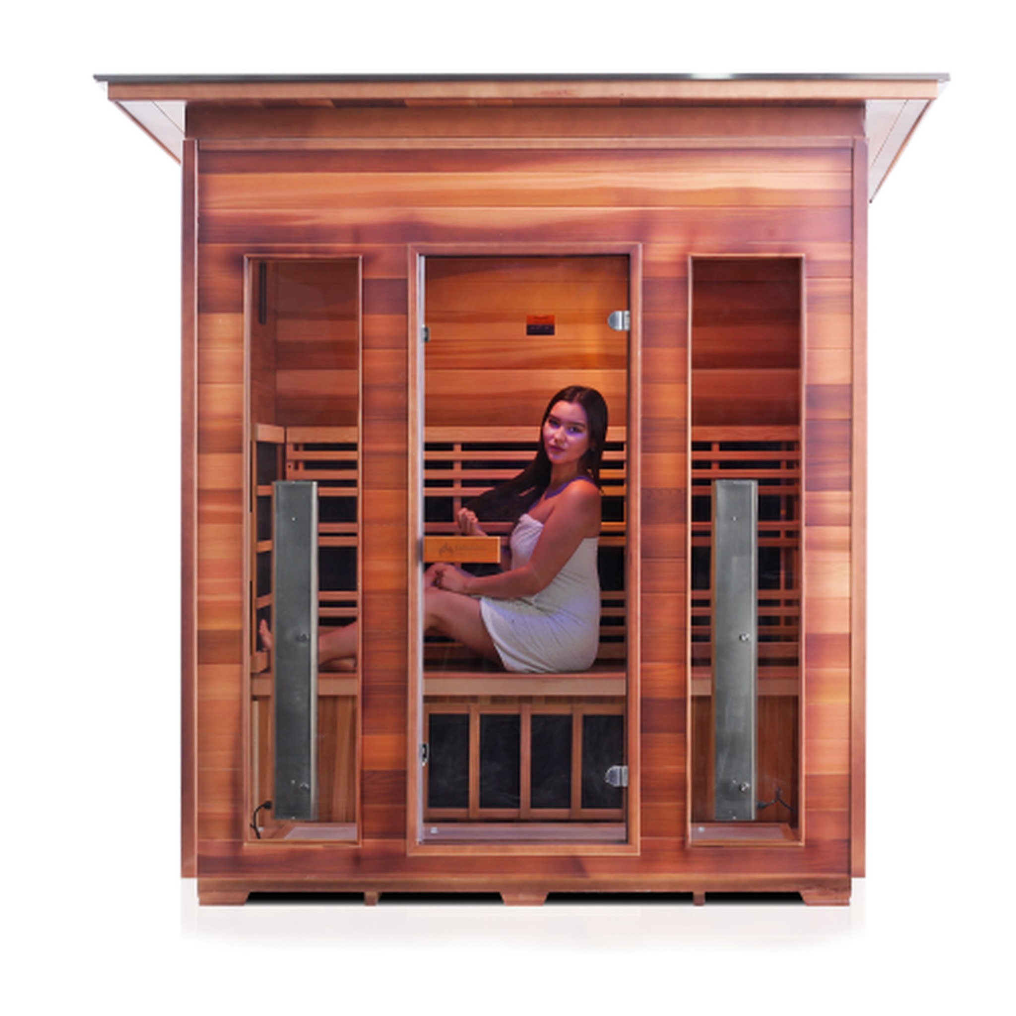 Enlighten Full Spectrum RUSTIC Infrared Sauna - 4 Person Sauna