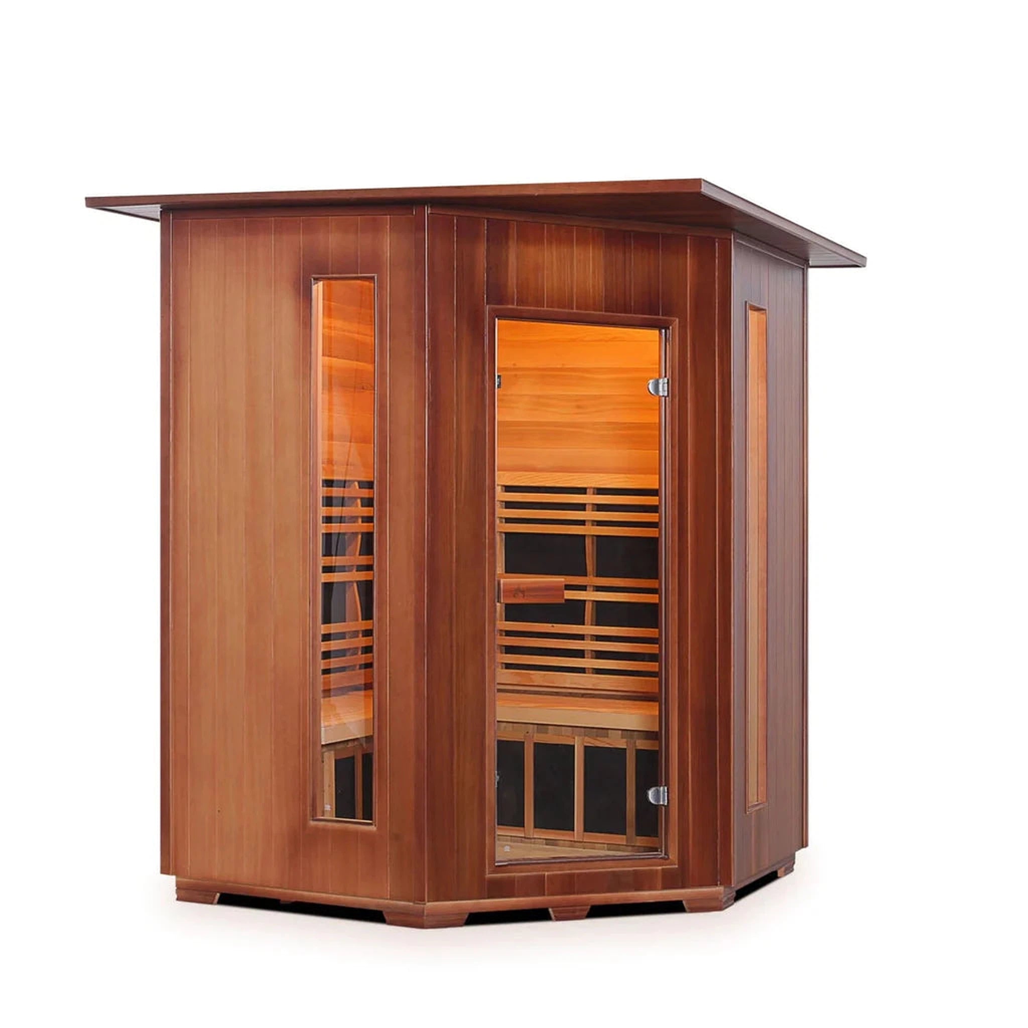 Enlighten Rustic Full Spectrum Infrared Sauna - 4 Person Sauna