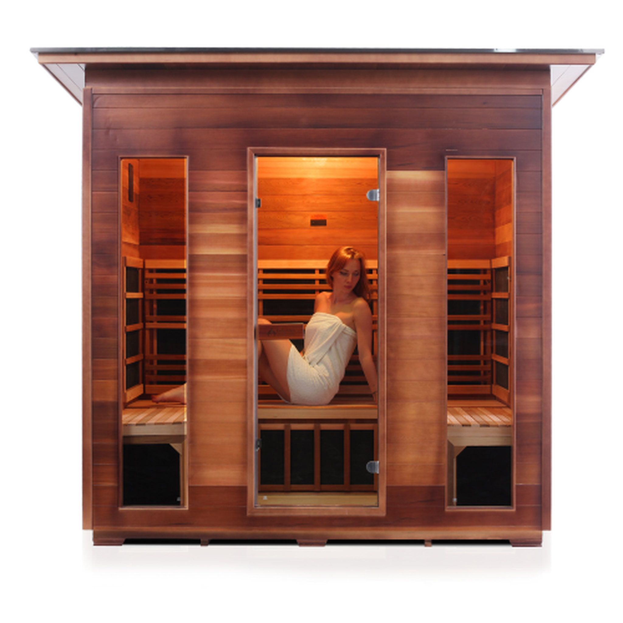 Enlighten Full Spectrum Infrared RUSTIC Sauna - 5 Person Sauna