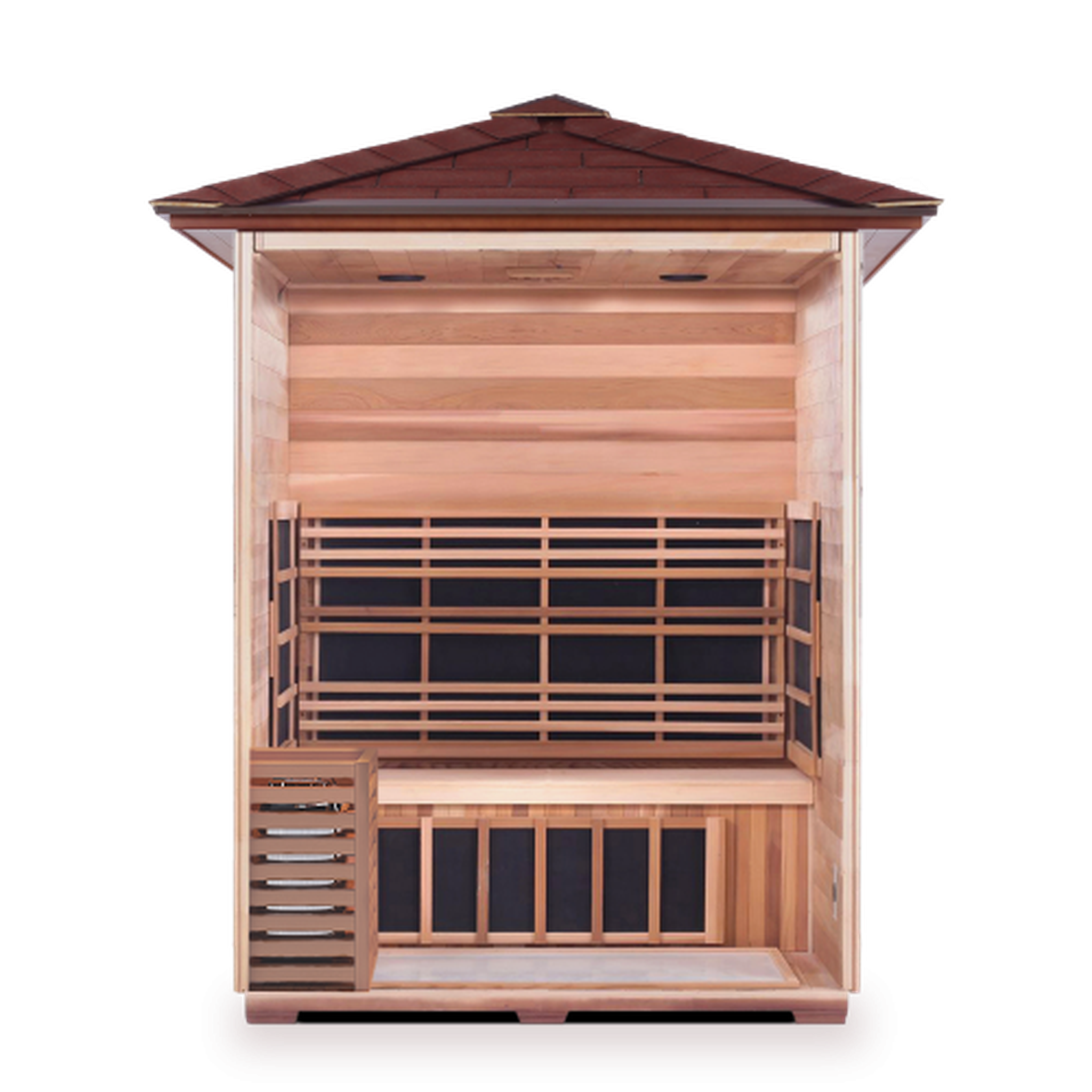 Enlighten Sapphire Infrared/Traditional Hybrid Sauna - 3 Person Sauna