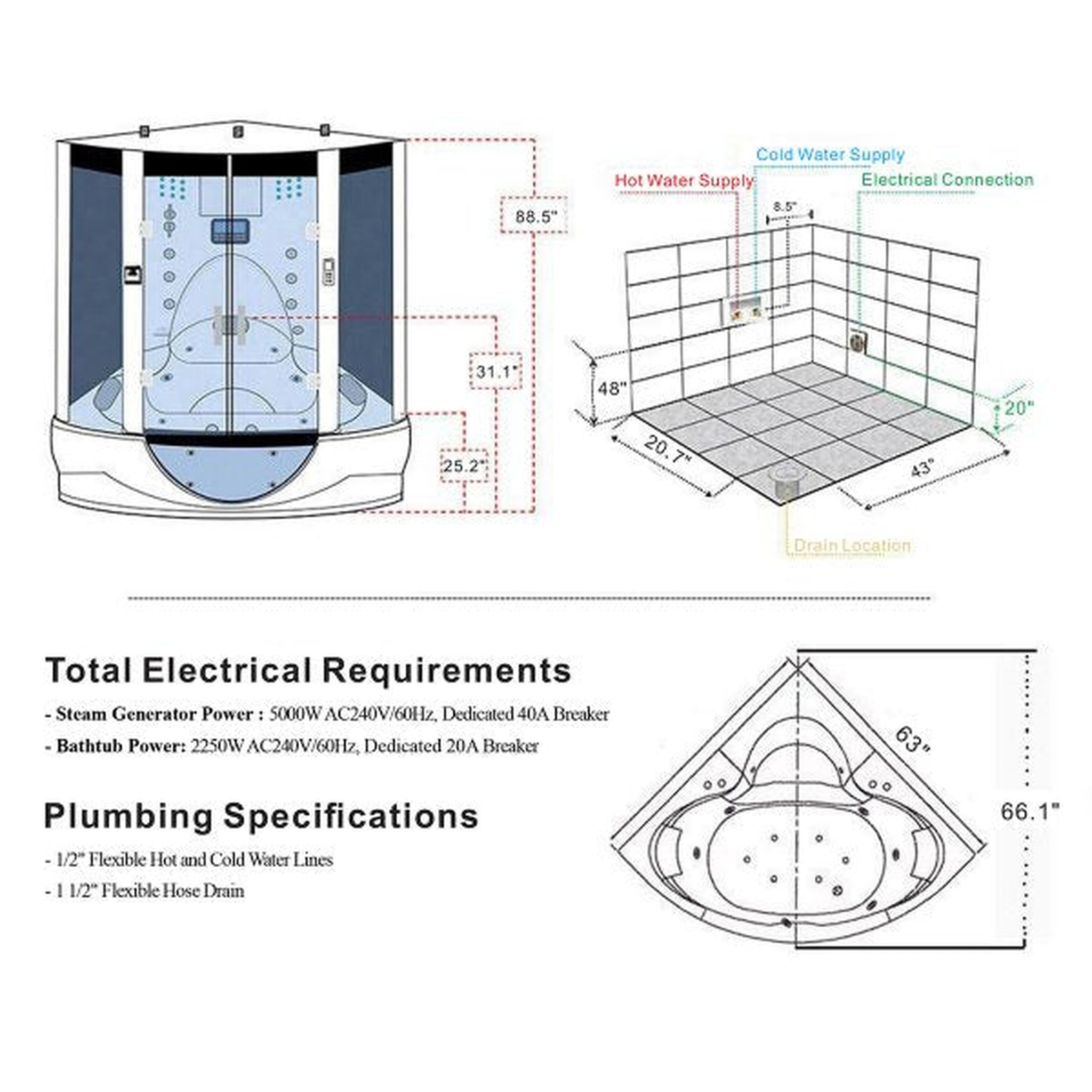 Platinum Superior Steam Shower