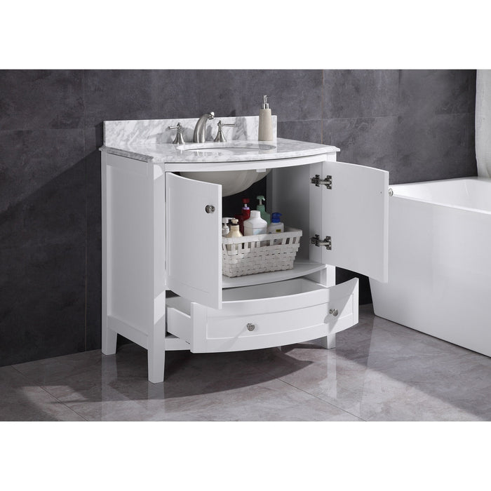 Legion Furniture 36" White Bathroom Vanity-pvc