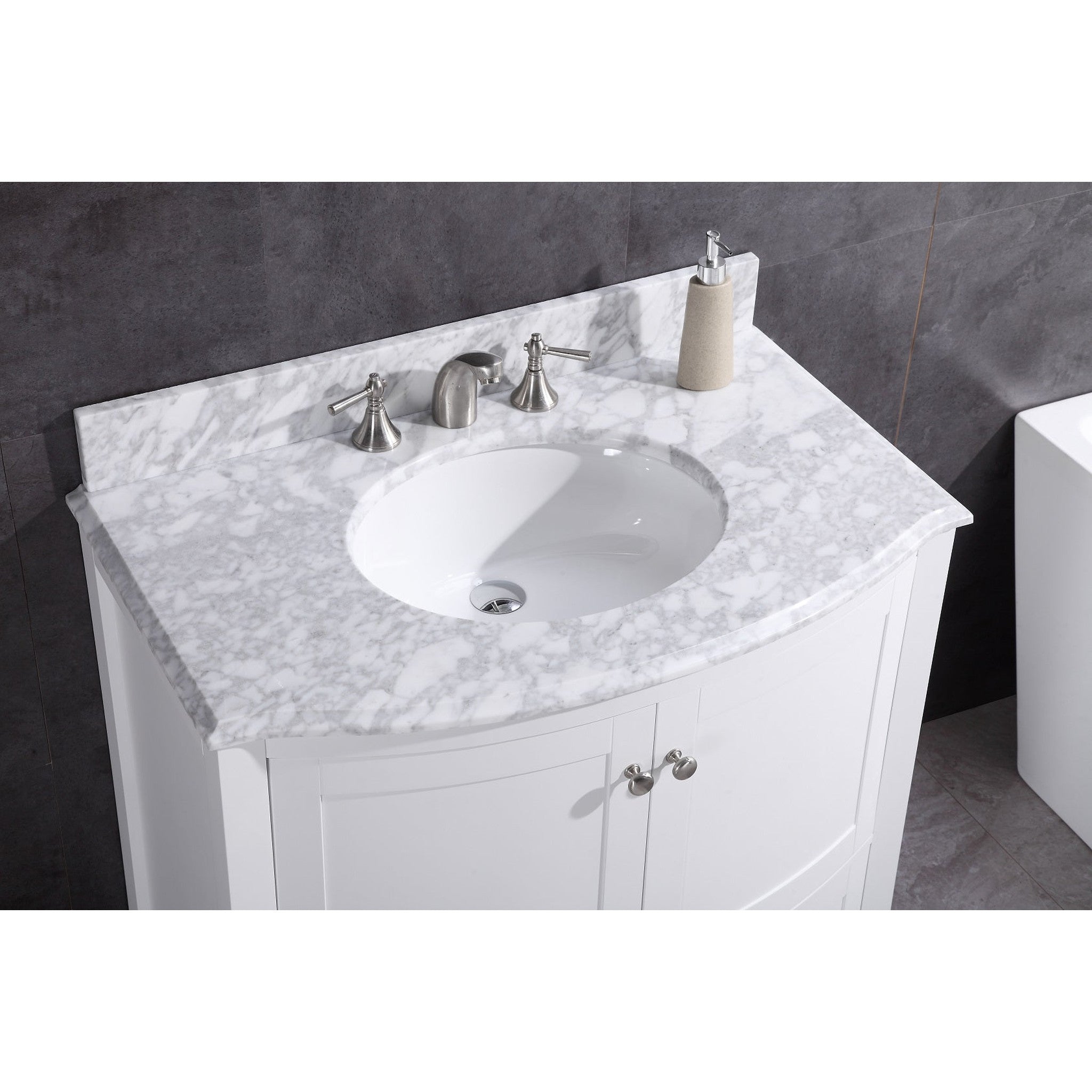 Legion Furniture 36" White Bathroom Vanity-pvc