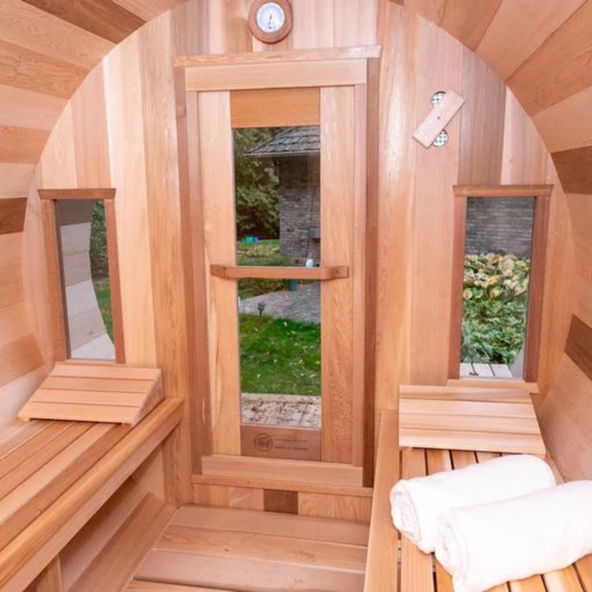 Dundalk CT Tranquility 6 Person Barrel Sauna | CTC 2345W